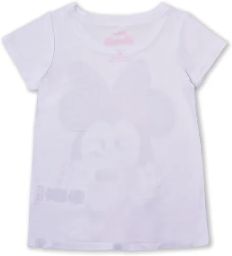 Vista 3 de Disney Minnie and Mickey Girls Tank Top, T-Shirt, Short, Legging and Scrunchie Set for Toddler and Little Kids