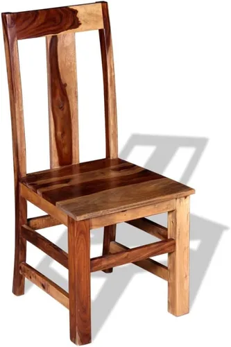 Vista 5 de Juego de 2 sillas de comedor, sillas de comedor de madera, sillas de cocina sin brazos de madera, sillas de comedor de madera para sala de estar