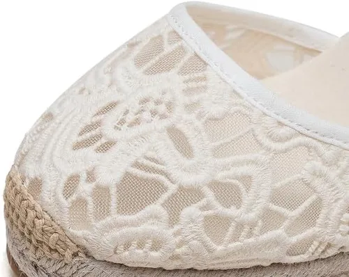Vista 3 de U-lite - Alpargatas con puente de 3 para mujer, clásicas y suaves, con cordones.