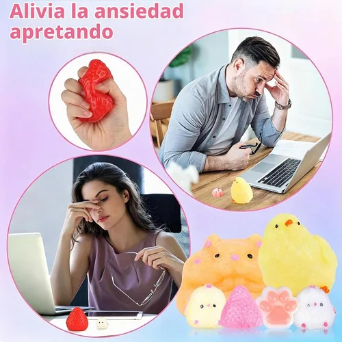 Vista 3 de Tedmax 12 juguetes sensoriales suaves de crecimiento lento para un gran Rosa