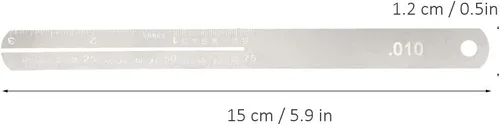 Vista 5 de Protector de trastes de diapasón de acero inoxidable, herramienta de reparación con báscula polaca para guitarra y bajo, 2