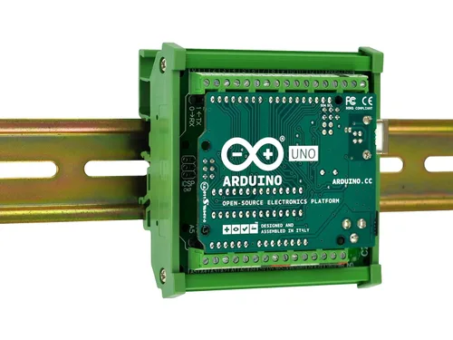 Vista 9 de Electronics-Salon módulo adaptador de terminal de tornillos en bloque, para montaje en riel DIN, para Arduino UNO-2560 R3.