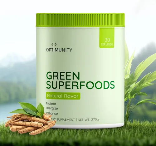 Vista 10 de Green Superfoods Polvo - Sin sabor - Mezcla de verduras orgánicas con espirulina, probióticos y enzimas digestivas - Desintoxicación, apoyo