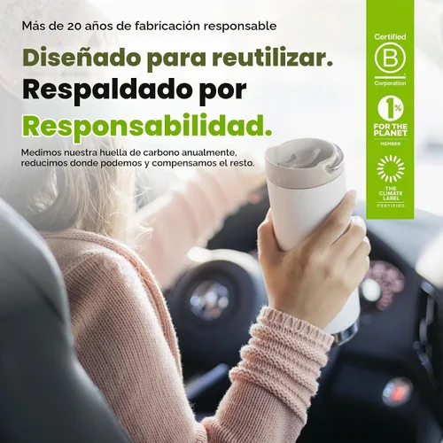 Vista 9 de Klean Kanteen TKWide - Tapa de café aislada a prueba de fugas, sin BPA, apta para lavavajillas, color gris pardo