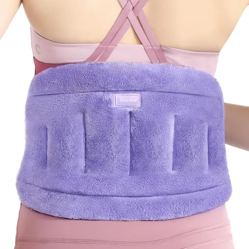 Vista 7 de SuzziPad Almohadilla térmica para microondas para la espalda baja, almohadillas térmicas para microondas para molestias abdominales, dolor