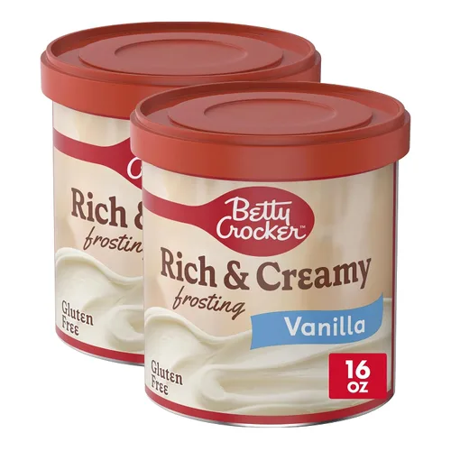Vista 13 de Betty Crocker Glaseado de vainilla rico y cremoso, sin gluten, 16 onzas