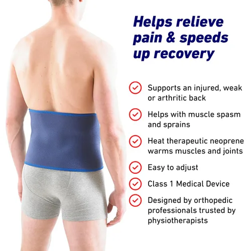 Vista 3 de Neo-G Rodillera de cintura/espalda - Soporte para espasmos musculares, tensiones, artritis, recuperación de lesiones, rehabilitación - Correas