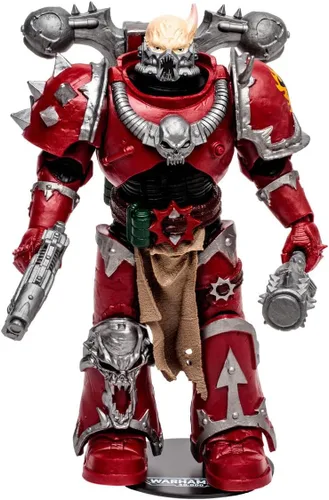 Vista 4 de McFarlane Toys Warhammer 40000 7IN Figuras WV6 - Chaos Space Marine (portador de palabras) (etiqueta dorada)