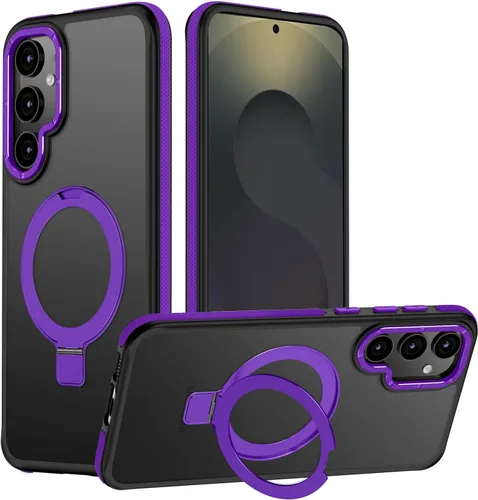 Vista 36 de Funda para Samsung Galaxy S24 Plus, soporte de anillo magnético ajustable [compatible con Magsafe], [protección a prueba de golpes de grado militar]