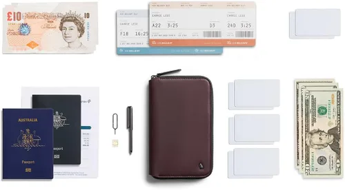 Vista 7 de Bellroy Folio de Viajes Segunda Edición, DeepPlum, Compacto