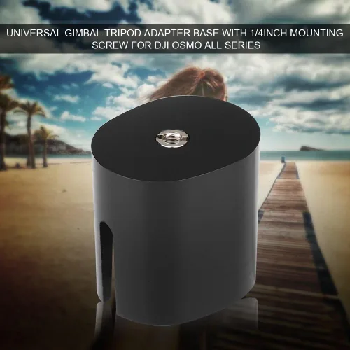 Vista 2 de GOTOTOP Base de adaptador de trípode cardán Base universal de adaptador de cámara de mano con tornillo de montaje de 1/4 pulgadas para DJI OSMO