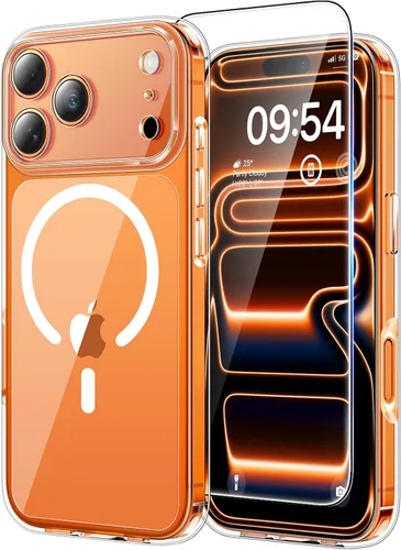 Vista 145 de TAURI Funda para iPhone 17, antiamarilleamiento con protector de pantalla, protección de grado militar, a prueba de golpes, delgada para iPhone 17