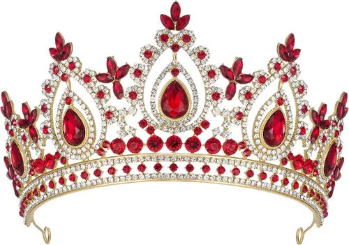 Vista 10 de SWEETV Queen Crowns for Women, Quinceanera Princess Crown Tiara Verde
