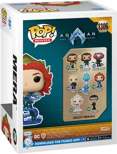 Vista 3 de Funko Pop! Movies: DC - Mera - Aquaman - Figura de vinilo coleccionable - Idea de regalo - Producto oficial - para niños y adultos - Fans