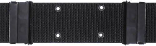 Vista 2 de Rothco Cinturón utilitario con hebillas de metal - Cinturones de servicio uniformes ajustables, Negro, Talla única