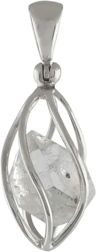 Vista 3 de Starborn Colgante de cristal natural en plata de ley