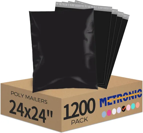 Vista 18 de Metronic 1000 sobres de polietileno de 14.5 x 19 pulgadas, bolsas de envío resistentes para pequeñas empresas, bolsas de polietileno impermeables