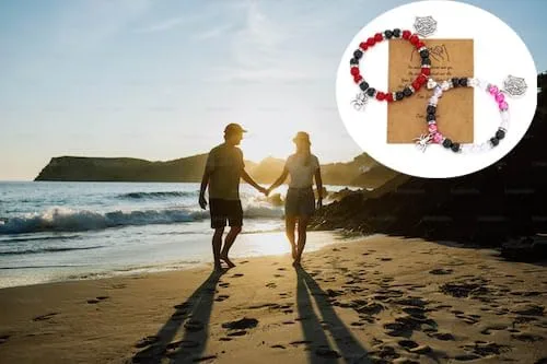 Vista 2 de ZhxshwHdd Pulseras a juego para mejores amigos, araña, parejas, relación, mejores amigos, pulseras a juego para Bf y novia, pulseras de amistad