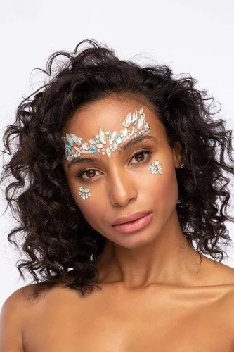 Vista 4 de Joyas faciales por Moon Glitter – Gemas para el cuerpo de la cara, calcomanías de cristal para maquillaje de ojos, joyas temporales para tatuajes
