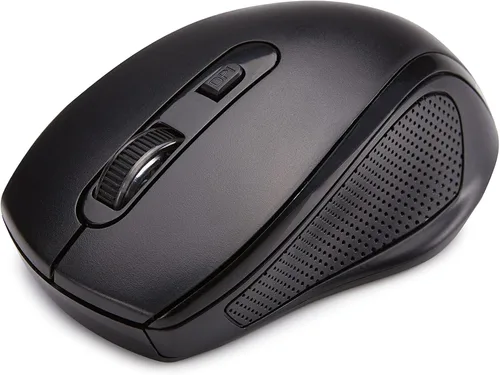 Vista 10 de Amazon Basics Combo ergonómico de teclado y mouse inalámbricos para un uso cómodo de PC y portátil, USB de 2.4 GHz, color negro