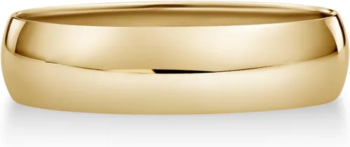 Vista 2 de Alianza de boda para hombre simple tradicional de 5 mm de oro amarillo de 10K (talles disponibles 7-12 1/2)