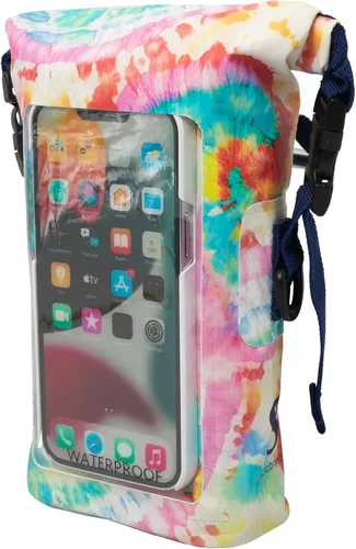 Vista 3 de geckobrands Bolso impermeable para teléfono con bolsa seca de 2L y correa ajustable, protege tu teléfono y objetos de valor mientras estás