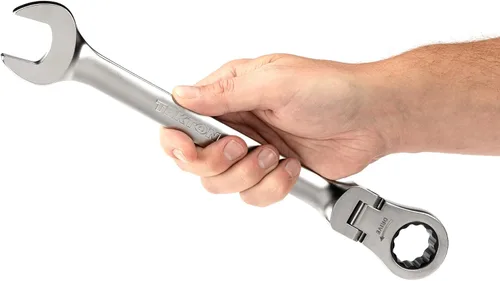 Vista 3 de TEKTON Llave combinada de trinquete de 1 pulgada con cabezal flexible de 12 puntos WRC26325