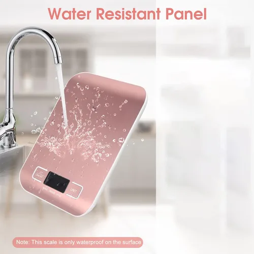 Vista 7 de Báscula de envío digital, báscula de cocina, acero inoxidable, precisa 11.0 lbs/0.04 oz, báscula postal portátil pequeña para paquetes, pequeñas