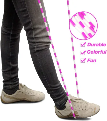 Vista 4 de K-Roo Sports Jump Rope con segmentación de cuentas de plástico