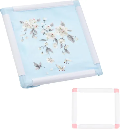 Vista 15 de PATIKIL Aros de bordado, marco universal de aro para bordar, reutilizable, cuadrado, rectangular, de plástico, para manualidades, costura