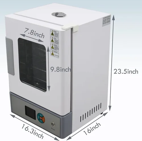 Vista 5 de TECHTONGDA Horno de secado por convección de aire forzado digital, tratamiento térmico, control de temperatura de laboratorio industrial, ventilador