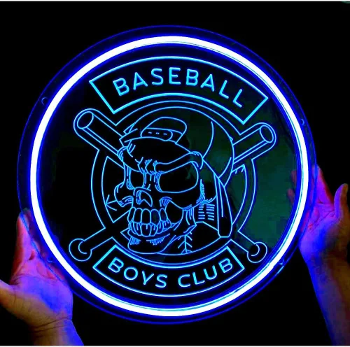 Vista 11 de Letreros de logotipo de neón retroiluminados de acrílico personalizables, letrero de logotipo de negocios iluminado por LED totalmente Letrero