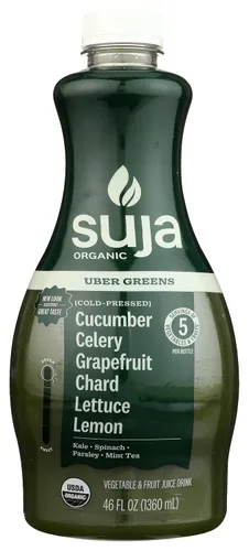 Vista 9 de Suja Verdes Uber orgánicos, botella de 12 onzas líquidas