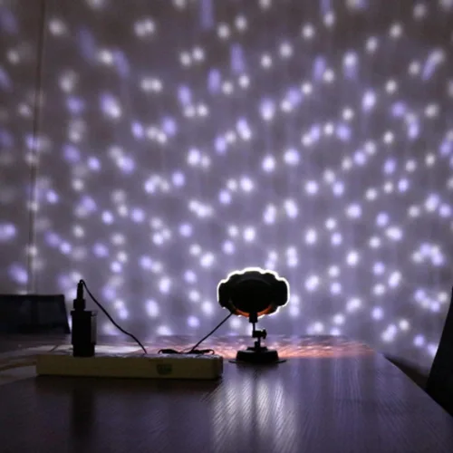 Vista 2 de Luces Proyector de Nevada Navideña para Exteriores, Lámpara Proyector de Nieve Cayendo Efecto Dinámico de Nieve Decoraciones de Puntos Navideños