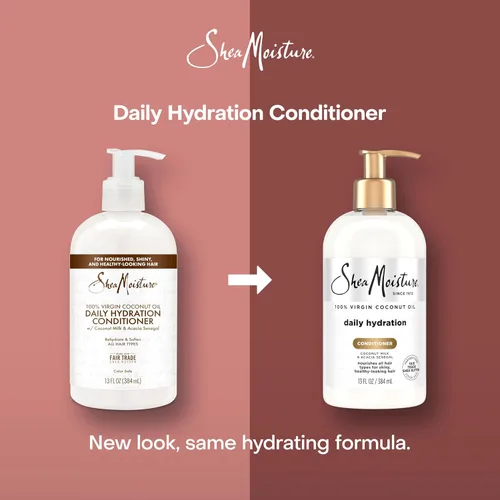 Vista 5 de SheaMoisture Acondicionador de Hidratación Diaria con Aceite de Coco 100% Virgen 13 fl. oz.