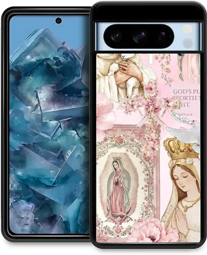 Vista 300 de Compatible con Google Pixel 4A 5G Mobile Case Creative Acrylic Back Panel Silicona Edge Case Slim Protección Especialmente para Google Pixel 4A 5G