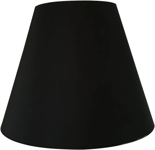 Vista 2 de Royal Designs Deep Empire - Pantalla de lámpara de tapa dura, color negro, 8 x 14 x 11 pulgadas