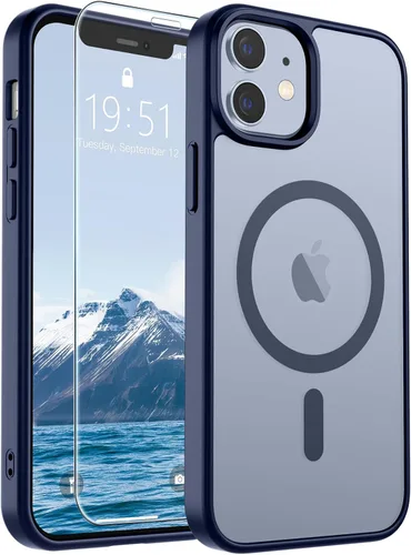 Vista 322 de SUPFINE Funda magnética para iPhone SE 2022 (3ª)/2020 (2ª), iPhone 8 (compatible con MagSafe) (protección contra caídas de grado militar), funda