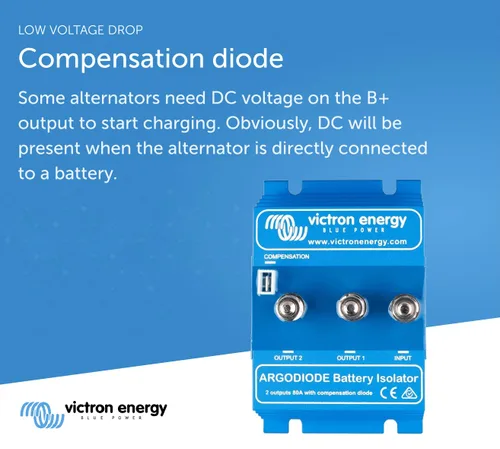 Vista 4 de Victron Energy ArgoDiode Aisladores de Batería 80-2AC (2 Baterías 80 amperios)