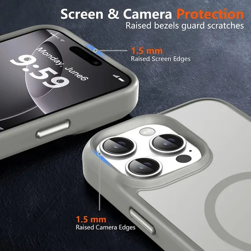 Vista 493 de MOCCA - Funda magnética resistente para iPhone XR de 6.1 pulgadas, compatible con MagSafe, funda con protección contra caídas de grado militar