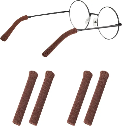 Vista 12 de Cojines para las orejas para lentes con tela de algodón, puntas de retenedor de gafas de punto suave, almohadillas elásticas antideslizantes