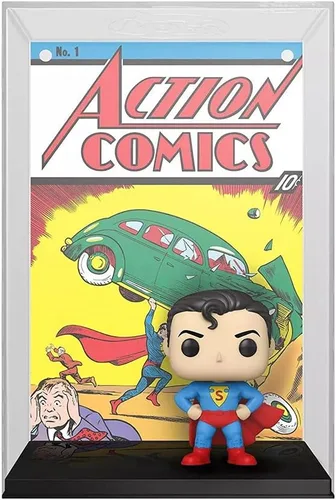 Vista 3 de Funko ¡Pop! Portada del cómic de vinilo: DC - Superman Action Comic