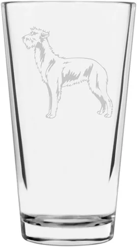 Vista 161 de Podenco Canario - Vaso de pinta de 16 onzas con temática de perro personalizado