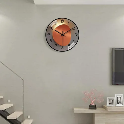 Vista 2 de Wall Clock, 8 Inch Silent Non Ticking Modern Wall Clock, Clear and Easy to Read for Living Room Meeting Rooms Bedroom Kitchen Office Decor