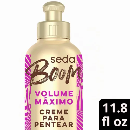 Vista 2 de Seda - Linha Boom - Creme para Pentear Volume Maximo 350 Ml - (Colección Boom - Crema Peinadora Volumen Máximo 11.83 Fl Oz)