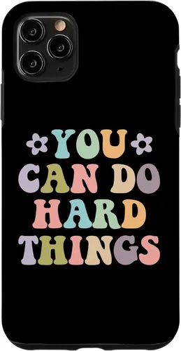 Vista 13 de Inspirational Women's Graphics - You Can Do Hard Things Case for iPhone 16