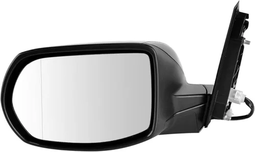 Vista 24 de TRQ Espejo plegable con calefacción eléctrica del lado del conductor con indicador de punto ciego pintura a juego negro liso compatible con Kia