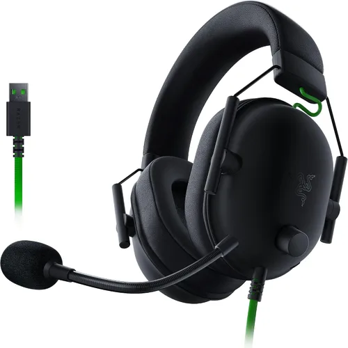 Vista 21 de Razer BlackShark V2 X PlayStation Gaming Headset: 50mm Drivers - Cardioid Mic - Lightweight - Comfortable, Noise Isolating Earcups - for PS5, Xbox