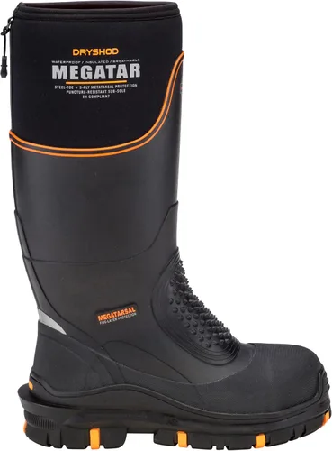 Vista 6 de Dryshod Megatar - Botas de trabajo con puntera de acero, color negro