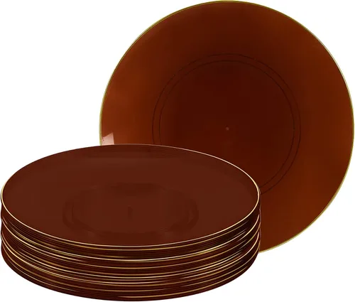 Vista 44 de LUXE PARTY NYC - Juego de 30 platos de plástico para vajilla Desechables 7.5 pulgadas Plato de ensalada Aperitivo Postre Artículos